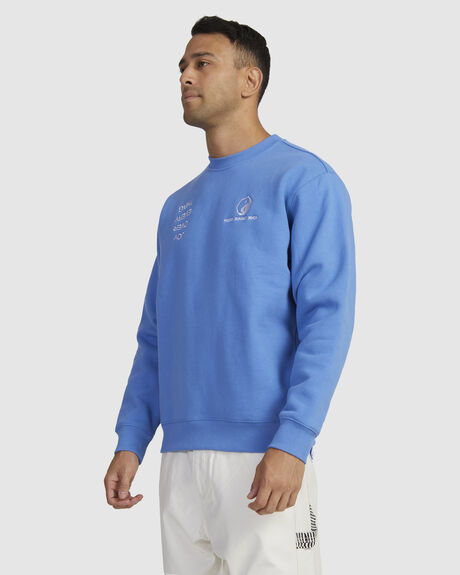 BLUE MENS CLOTHING RVCA JUMPERS - UVYFT00258-PRM0