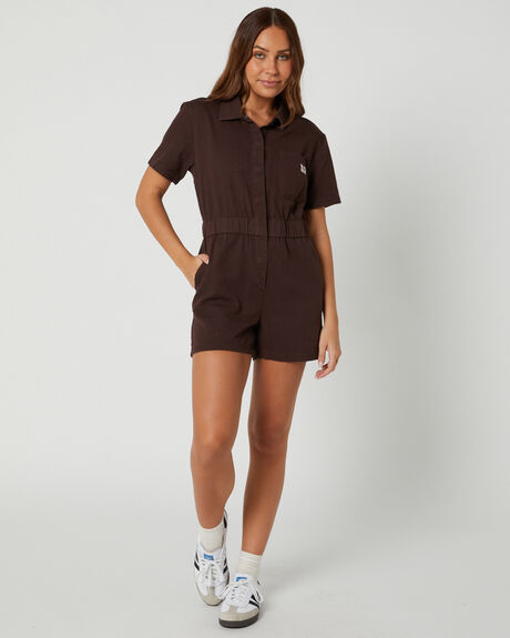 BROWN WOMENS CLOTHING DEPACTUS PLAYSUITS + OVERALLS - DEWW23335BRN