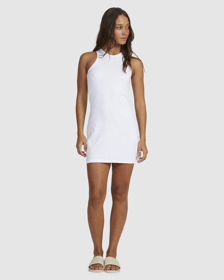 BRIGHT WHITE WOMENS CLOTHING ROXY DRESSES - URJKD03061-WBB0