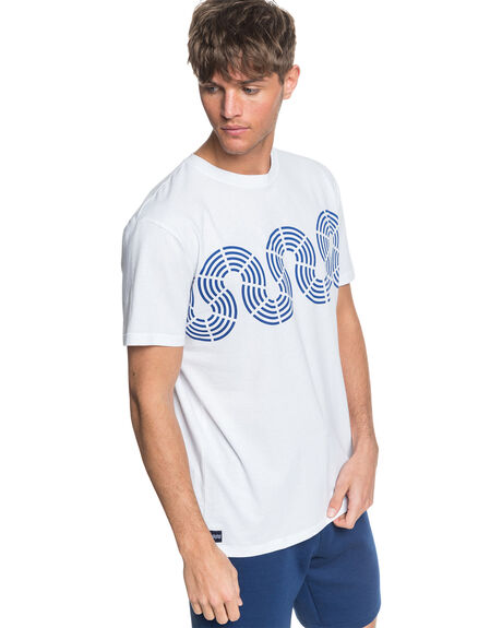 WHITE MENS CLOTHING QUIKSILVER GRAPHIC TEES - EQYKT04015-WBB0