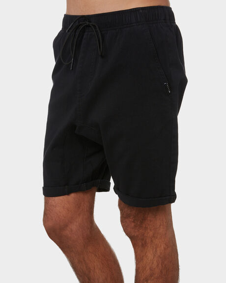 BLACK MENS CLOTHING RUSTY SHORTS - WKM0758BLK