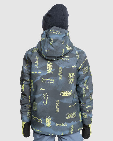 SHADOW CHECKS FLINT SNOW KIDS QUIKSILVER SNOW JACKET - EQBTJ03199-SNA5