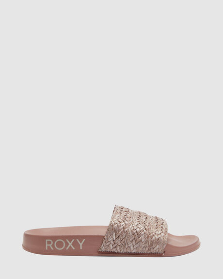 WOOD WOMENS FOOTWEAR ROXY SLIDES + THONGS - ARJL100955-DOW