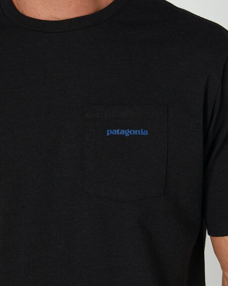 BLACK MENS CLOTHING PATAGONIA T-SHIRTS + SINGLETS - 37655-INBK-XS