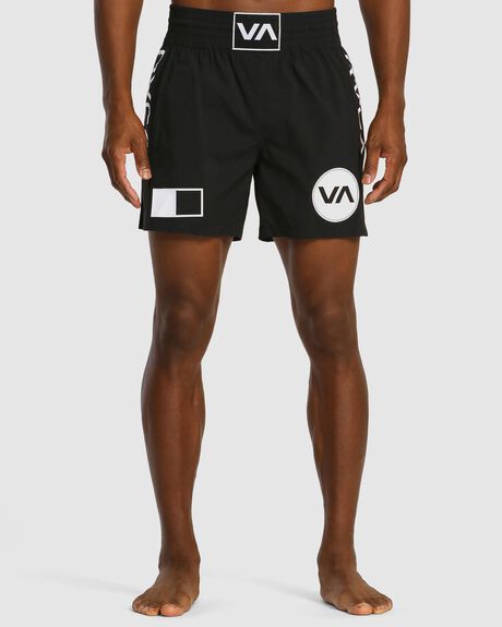 BLACK MENS CLOTHING RVCA SHORTS - AVYWS00224-BLK