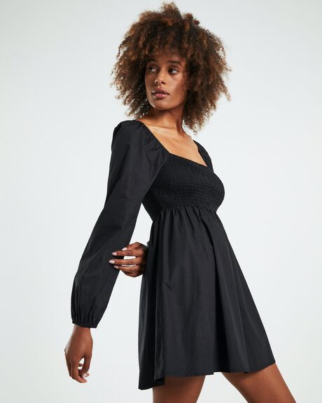 BLACK WOMENS CLOTHING SUBTITLED DRESSES - 52548300026
