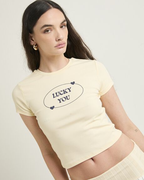 WHITE WOMENS CLOTHING ALICE IN THE EVE T-SHIRTS + SINGLETS - ALWW25277-WHT-XXS
