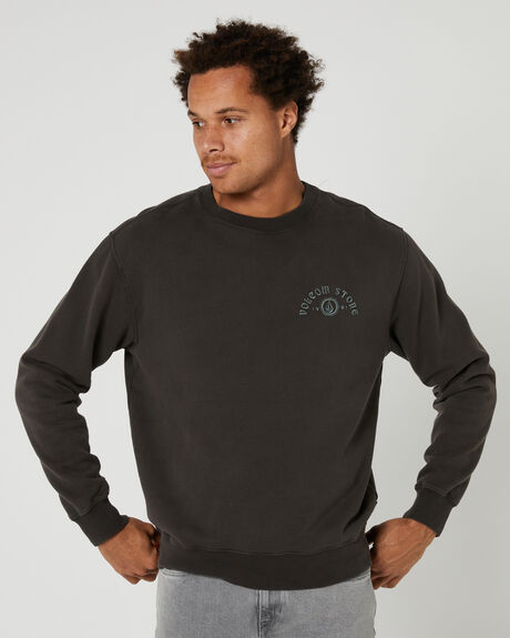 BLACK MENS CLOTHING VOLCOM JUMPERS - A4612308BLK