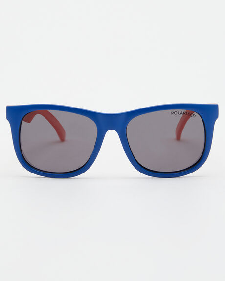 BLUE RED POLARISED KIDS YOUTH BOYS CANCER COUNCIL SUNGLASSES - TCK2222975-BLUER