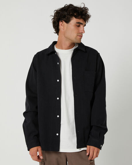 BLACK MENS CLOTHING MISFIT SHIRTS - MT036402BLACK