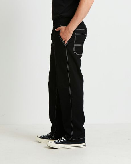 BLACK MENS CLOTHING TAIKAN PANTS - 1000103583-BLK-XS