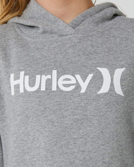 GREY HEATHER KIDS YOUTH GIRLS HURLEY JUMPERS + HOODIES - AGFL22Q1OAH063