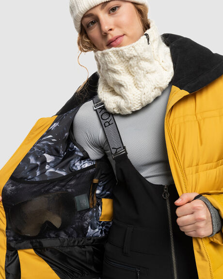 HONEY SNOW WOMENS ROXY SNOW JACKET - ERJTJ03378-YLV0