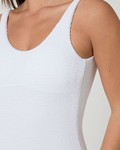 CRIMPED WHITE WOMENS SWIMWEAR ITS NOW COOL ONE PIECES - INC013CRIMPED_WHITE