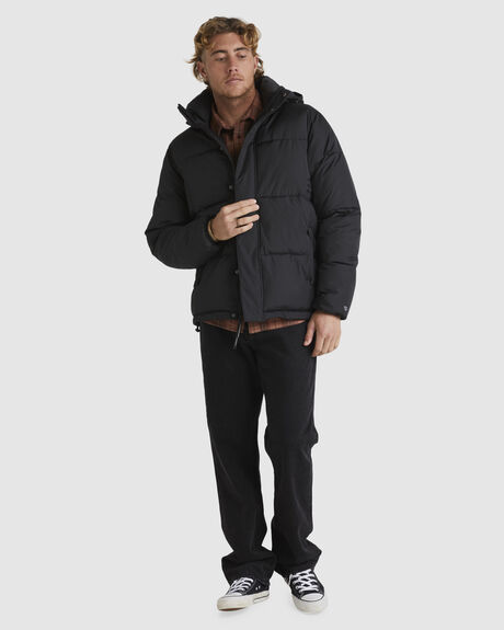 BLACK MENS CLOTHING QUIKSILVER JACKETS - UQYJK03032-KVJ0