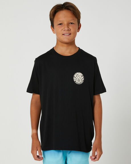BLACK KIDS BOYS RIP CURL TOPS - KTEST990