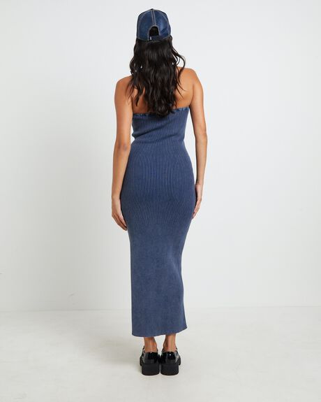 BLUE WOMENS CLOTHING NEON HART DRESSES - 1000105594-BLU-XXS