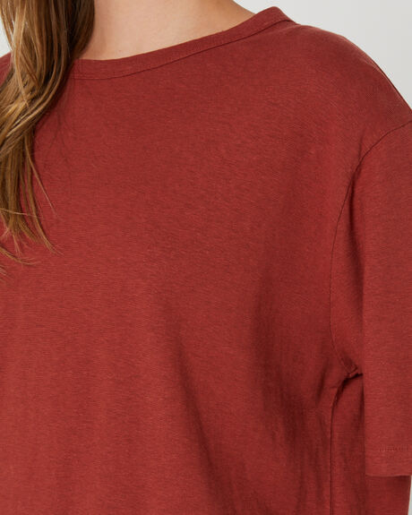 BURNT HENNA WOMENS CLOTHING THRILLS T-SHIRTS + SINGLETS - WTS22-102H
