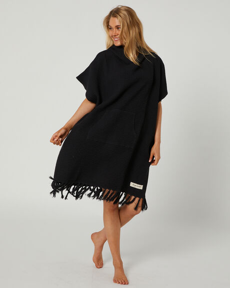 WASHED BLACK WOMENS ACCESSORIES RIP CURL TOWELS - GTWEA18264