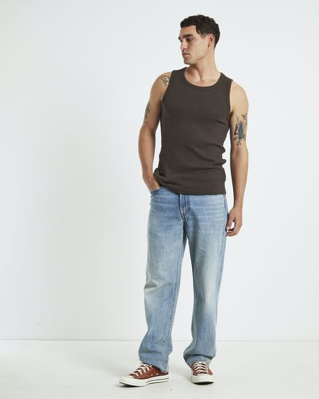 BROWN MENS CLOTHING GENERAL PANTS CO. BASICS T-SHIRTS + SINGLETS - 1000105461-BRN-S
