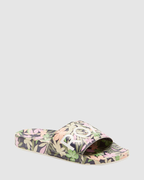 LT NAVY PINK WOMENS FOOTWEAR ROXY SLIDES + THONGS - ARGL100344-LNP