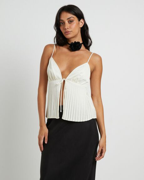 WHITE WOMENS CLOTHING ALICE IN THE EVE TOPS - 1000106471-WHT-XXS