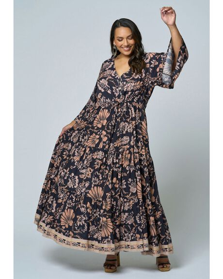 VINTAGE FLORAL WOMENS CLOTHING THE POETIC GYPSY DRESSES - CPSS24643001-10