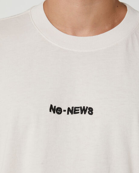 WHITE MENS CLOTHING NO NEWS T-SHIRTS + SINGLETS - NNMS24144_-WHT