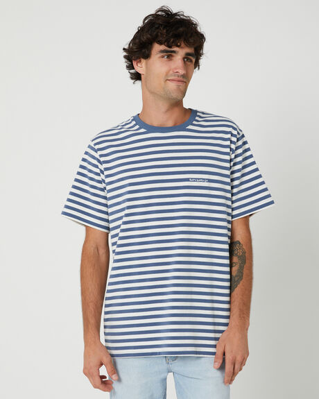 NAVY MENS CLOTHING RUSTY STRIPE TEES - TTM2680NAV