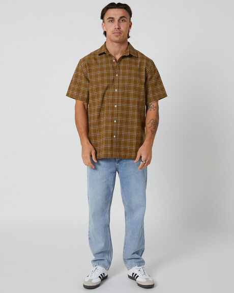 MUSTARD GOLD MENS CLOTHING THRILLS SHIRTS - TA24-209K