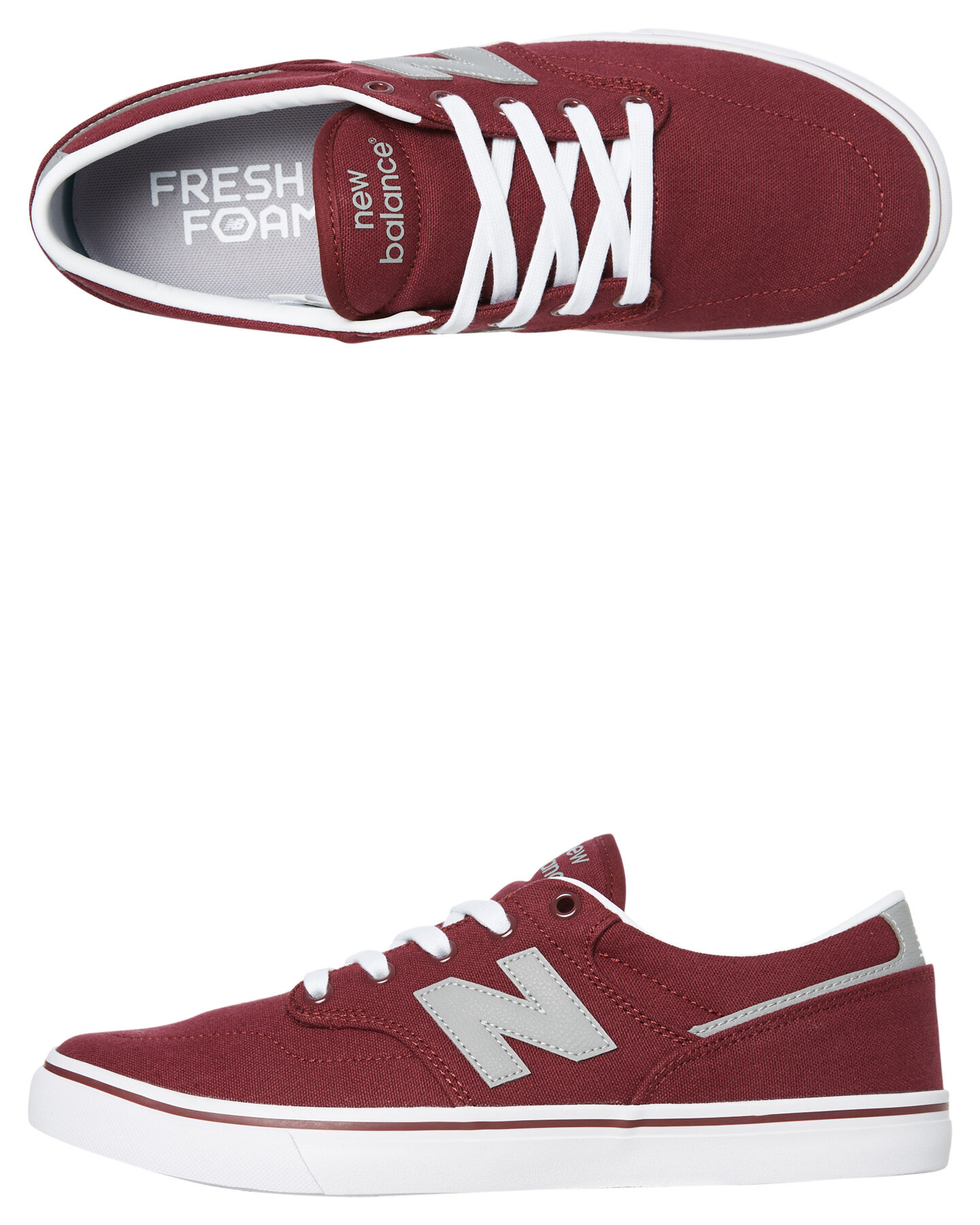 new balance burgundy mens trainers