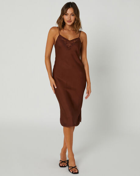 CHOCOLATE WOMENS CLOTHING TIGERLILY DRESSES - T612402CHOC