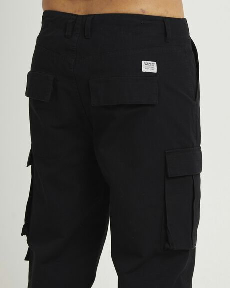 BLACK MENS CLOTHING SPENCER PROJECT PANTS - 1000103828-BLK-28