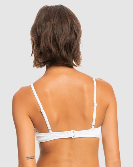 BRIGHT WHITE WOMENS SWIMWEAR ROXY BIKINI TOPS - ERJX304759-WBB0