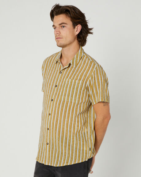 SUN STRIPE LEMONADE MENS CLOTHING ROLLAS SHIRTS - 15752-4864