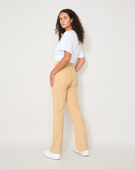 BEIGE WOMENS CLOTHING JAC AND MOOKI JEANS - JM093C.B-BEI-24