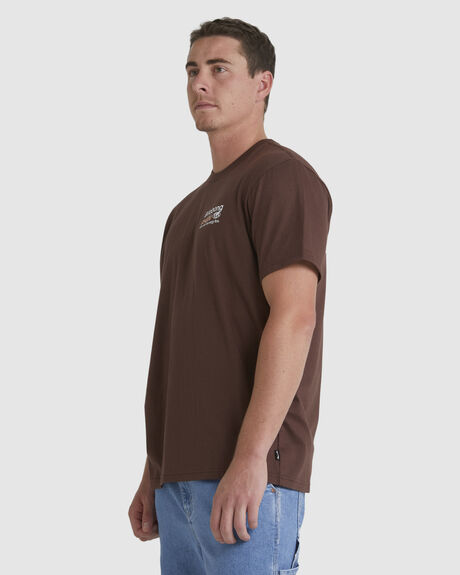 CACAO MENS CLOTHING BILLABONG GRAPHIC TEES - UBYZT00385-CAO