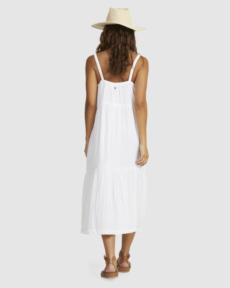 BRIGHT WHITE WOMENS CLOTHING ROXY DRESSES - URJWD03182-WBB0