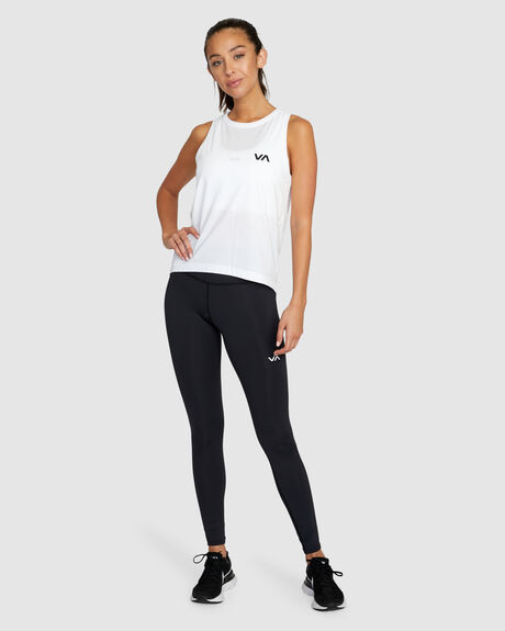 WHITE WOMENS ACTIVEWEAR RVCA TOPS - AVJKT00216-WBB2