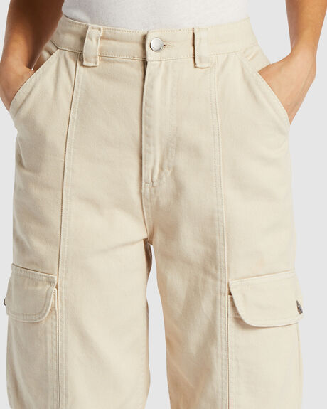 ANTIQUE WHITE WOMENS CLOTHING BILLABONG PANTS - ABJDP00135-WDJ0