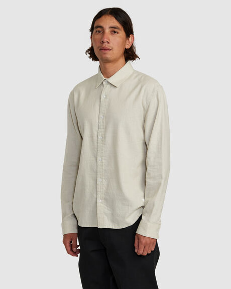 NATURAL MENS CLOTHING RVCA SHIRTS - AVYWT00381-NAT