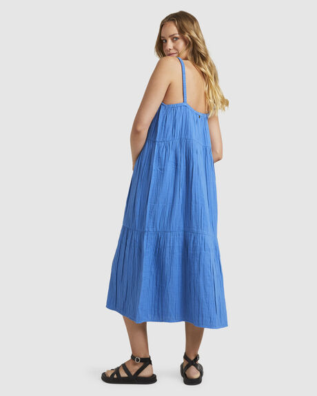 NEBULAS BLUE WOMENS CLOTHING ROXY DRESSES - URJWD03191-BQV0
