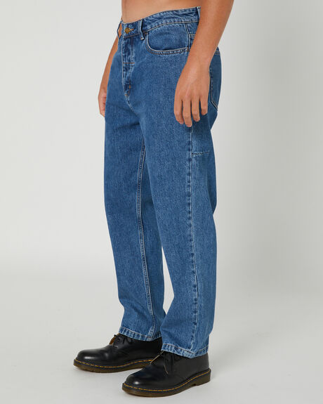 HIGHWAY BLUE MENS CLOTHING THRILLS JEANS - TDP-426EHW