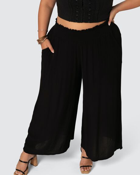 BLACK WOMENS CLOTHING THE POETIC GYPSY PANTS - CPAW23655001-10