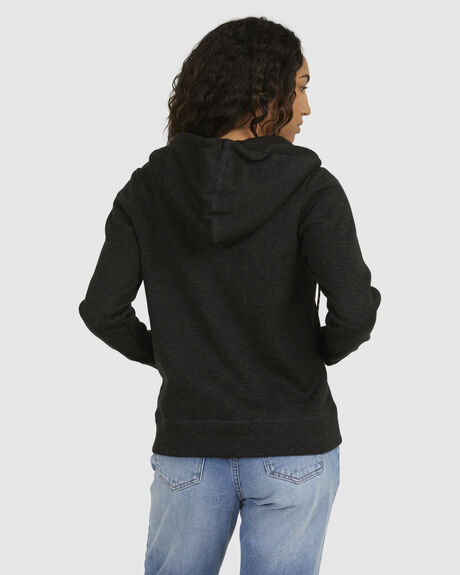 BLACK HEATHER WOMENS CLOTHING BILLABONG HOODIES - UBJFT00152-BKH