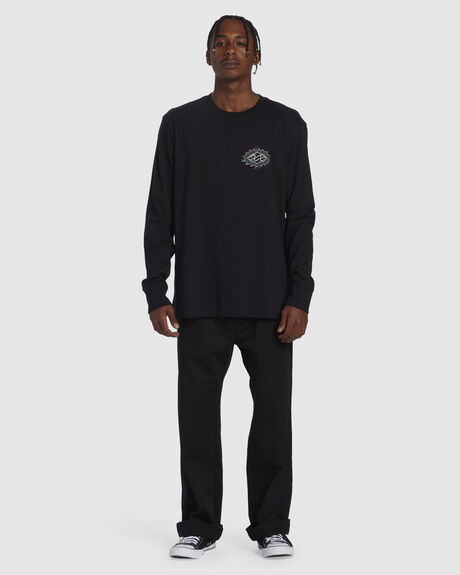 BLACK MENS CLOTHING BILLABONG T-SHIRTS + SINGLETS - ABYZT02288-BLK