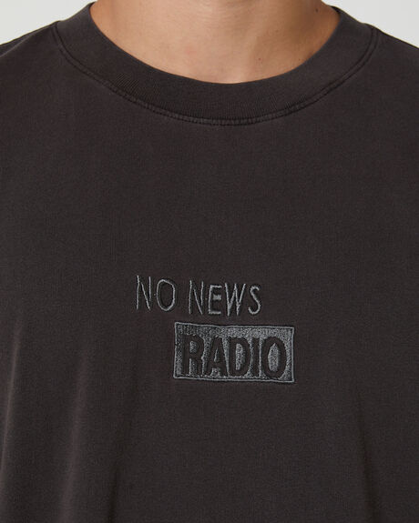 BLACK MENS CLOTHING NO NEWS T-SHIRTS + SINGLETS - NNMS24148_-BLK