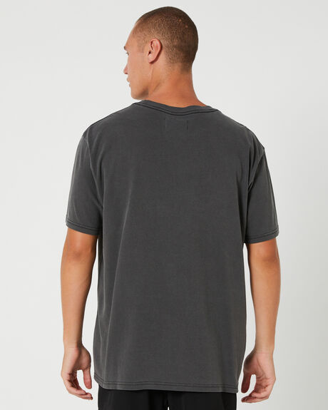 BLACK MENS CLOTHING RIVVIA PROJECTS BASIC TEES - RTE-23108BLK