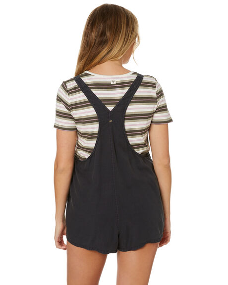 OFF BLACK WOMENS CLOTHING BILLABONG PLAYSUITS + OVERALLS - 6595508OFB