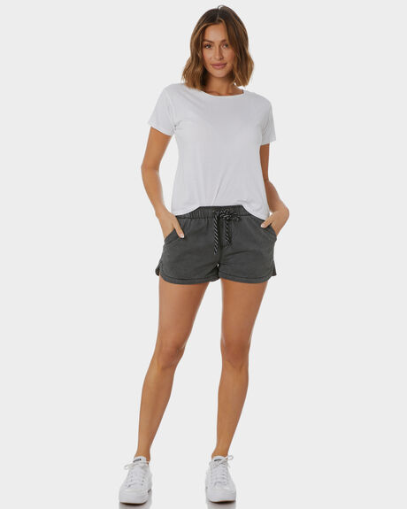BLACK WOMENS CLOTHING SWELL SHORTS - S8189231BLK